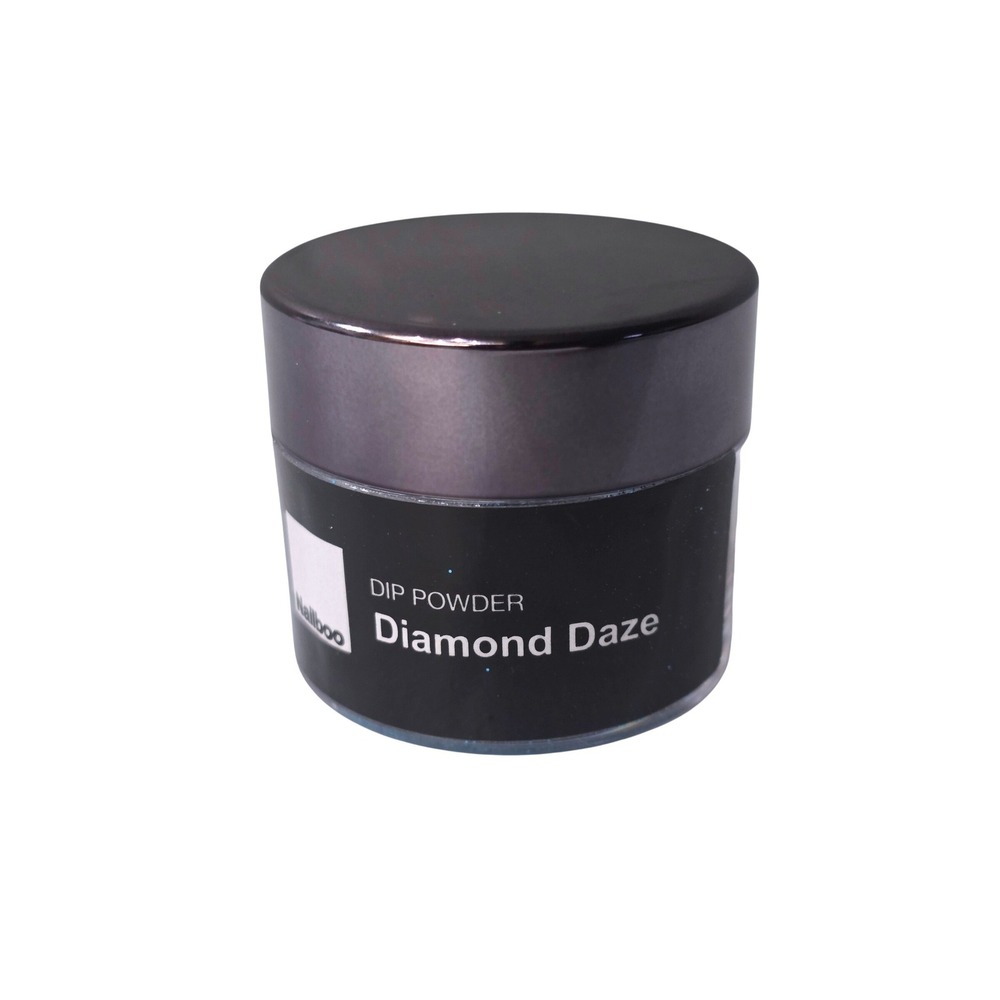 Nailboo Dip Powder Diamond Daze Light Blue Glitter Shimmer Nail Treatment Jar